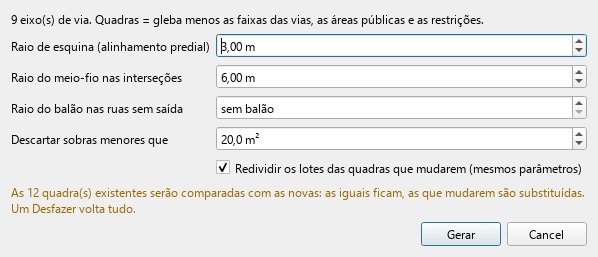 Gerar quadras